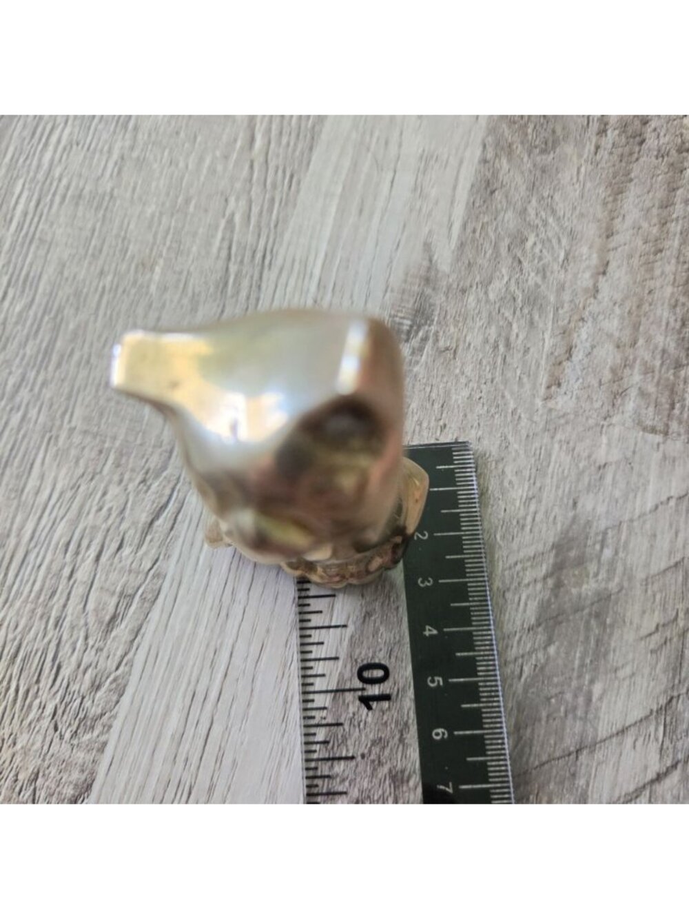 Vintage Brass Cat 3.5" Figurine Mid Century Modern Minimalist Desk Decor MCM - Picture 11 of 12